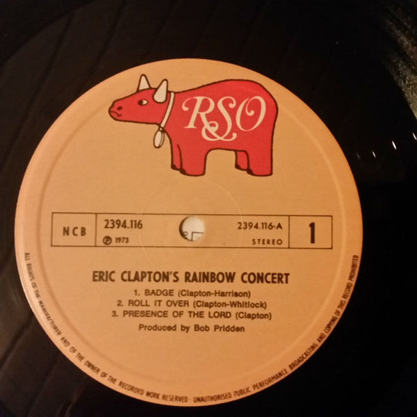 Eric Clapton : Eric Clapton's Rainbow Concert (LP, Album)