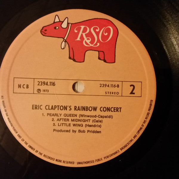 Eric Clapton : Eric Clapton's Rainbow Concert (LP, Album)