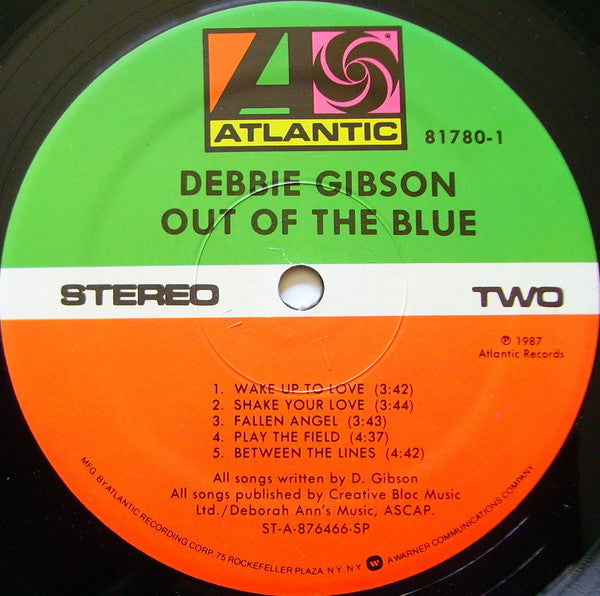 Debbie Gibson : Out Of The Blue (LP, Album, SP)