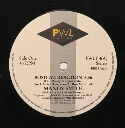 Mandy Smith : Positive Reaction (12", Single)