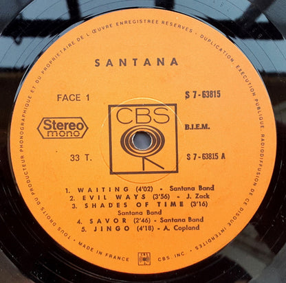 Santana : Santana (LP, Album)