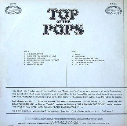 Unknown Artist : Top Of The Pops Vol. 12 (LP)