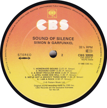 Simon & Garfunkel : Sounds Of Silence  (LP, Album, RE)