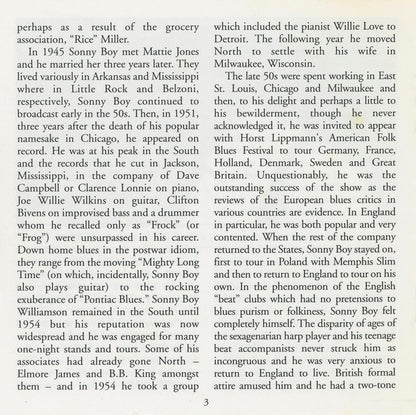 Sonny Boy Williamson (2) : King Biscuit Time (CD, Comp, RE)