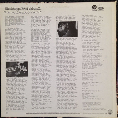 Fred McDowell : I Do Not Play No Rock 'N' Roll (LP, Album, RE)