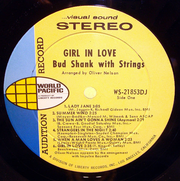 Bud Shank : Girl In Love (LP, Album, Promo)