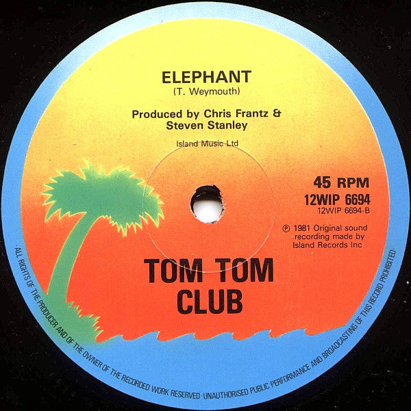 Tom Tom Club : Wordy Rappinghood (12", Single)