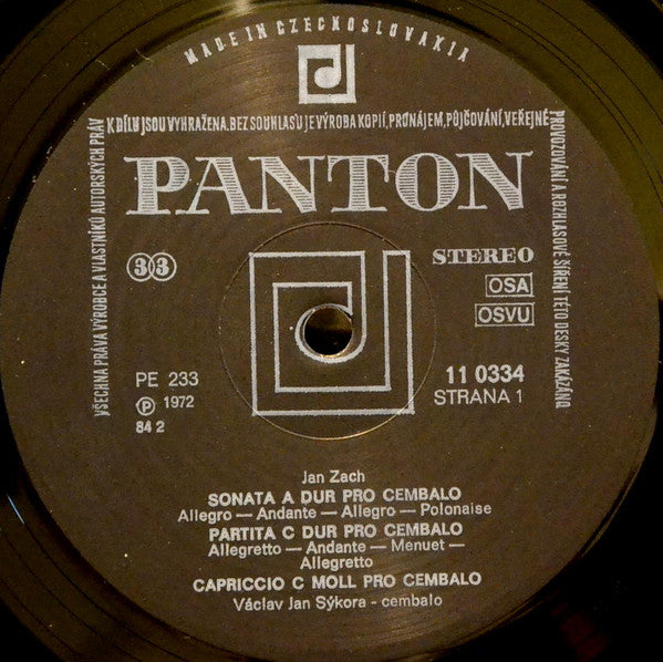 Jakub Valerian Paus, Josef Seger, Amandus Ivanschiz, Georg Anton Benda, Jan Zach, Bohuslav Martinů, Lubor Bárta : Cembalo Ve Staré A Nové České Hudbě = The Harpsichord In Old And New Czech Music (2xLP, RP, Gat)