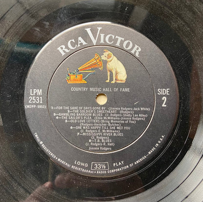 Jimmie Rodgers : Country Music Hall Of Fame (LP, Comp, Mono)