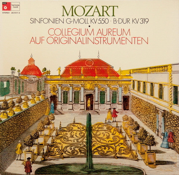 Wolfgang Amadeus Mozart, Collegium Aureum : Sinfonien G-Moll KV 550 • B-Dur KV 319 (LP, Gat)