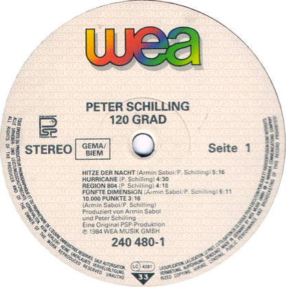 Peter Schilling : 120 Grad (LP, Album)