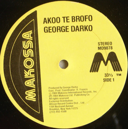 George Darko : Akoo Te Brofo (12")