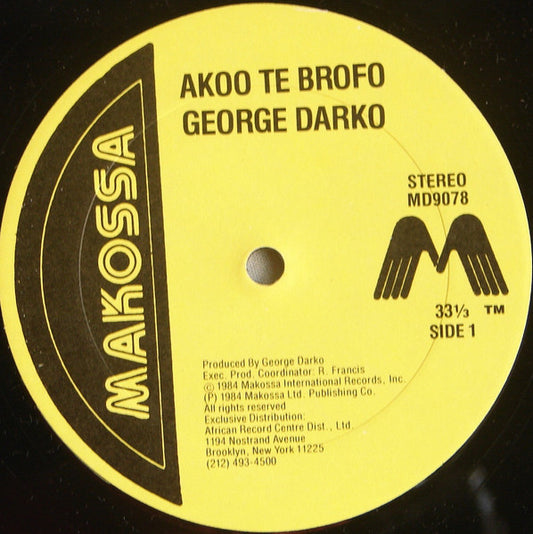 George Darko : Akoo Te Brofo (12")