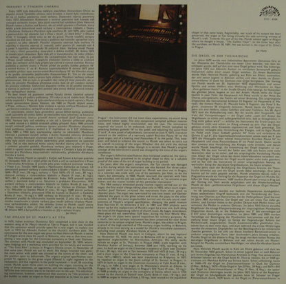 Josef Seger / Jan Křtitel Kuchař / Jan Zach - Jan Hora : Organ Works (LP)