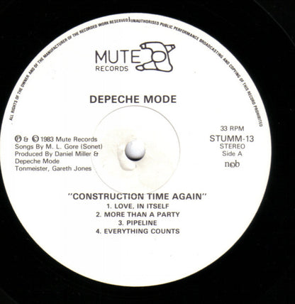 Depeche Mode : Construction Time Again (LP, Album)