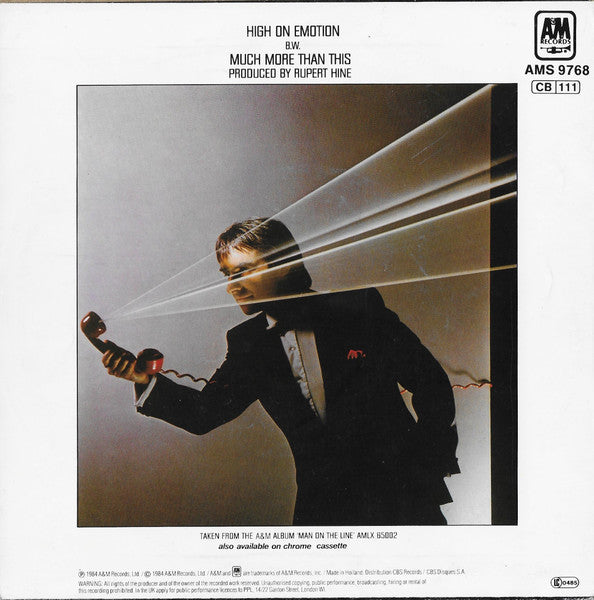 Chris de Burgh : High On Emotion (7", Single, RE)