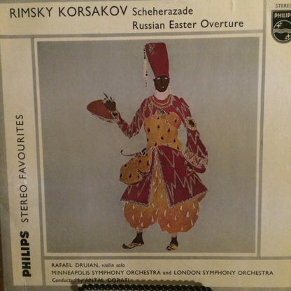 Nikolai Rimsky-Korsakov, Rafael Druian, Antal Dorati, Minneapolis Symphony Orchestra, London Symphony Orchestra : Scheherazade, Russian Easter Overture (LP, Mono, RE)