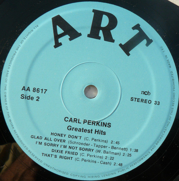 Carl Perkins : Greatest Hits (LP, Comp, Blu)