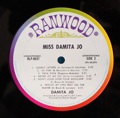 Damita Jo : Miss Damita Jo (LP, Album)