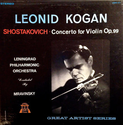 Dmitri Shostakovich, Leonid Kogan, Leningrad Philharmonic Orchestra, Evgeny Mravinsky : Concerto for Violin No.1, Op.99 (LP, RE, Ele)