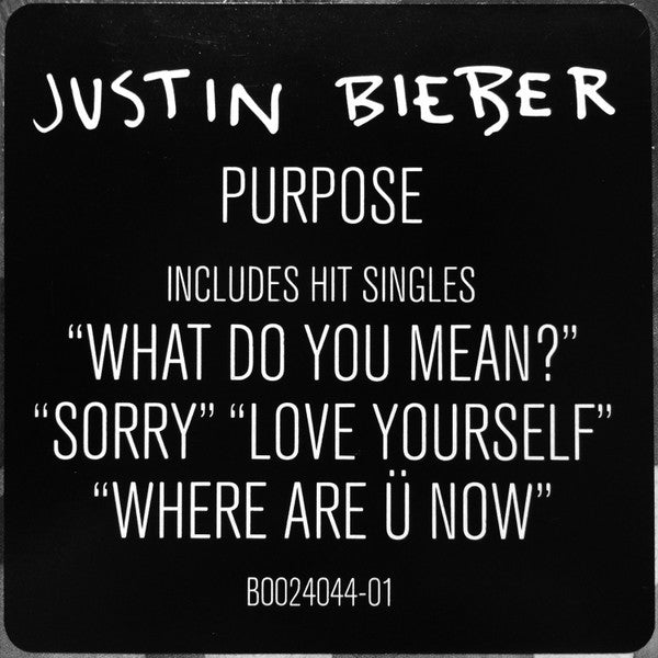 Justin Bieber : Purpose (2xLP, Album)