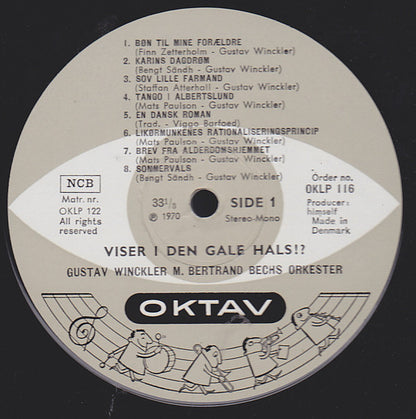 Gustav Winckler : Viser I Den Gale Hals!? (LP)