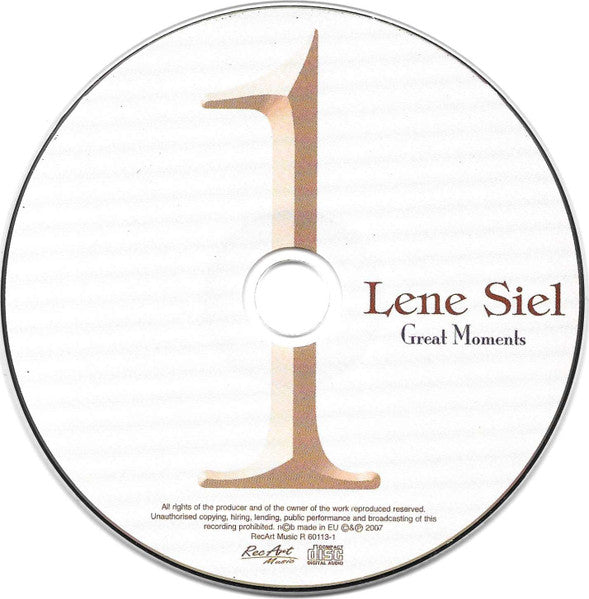 Lene Siel : Great Moments (2xCD, Comp)