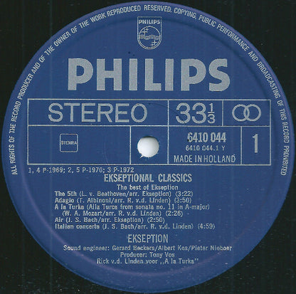 Ekseption : Ekseptional Classics - The Best Of Ekseption (LP, Comp, Emb)