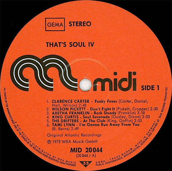 Various : That's Soul 4 (LP, Comp)