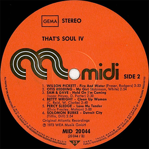 Various : That's Soul 4 (LP, Comp)