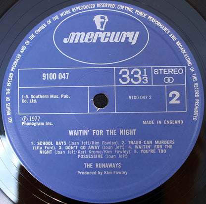 The Runaways : Waitin' For The Night (LP, Album)