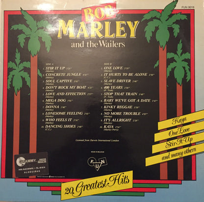 Bob Marley & The Wailers : 20 Greatest Hits (LP, Comp)