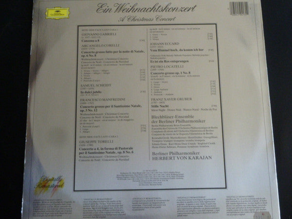 Herbert Von Karajan, Blechbläser-Ensemble Der Berliner Philharmoniker, Berliner Philharmoniker : Ein Weihnachtskonzert - A Christmas Concert (LP, Comp, Ltd, RE, RM)