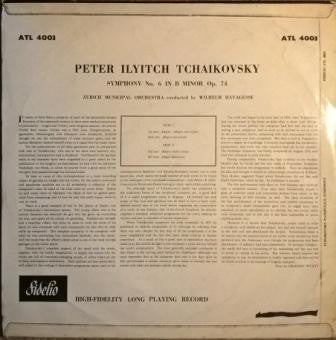 Pyotr Ilyich Tchaikovsky - Zurich Municipal Orchestra conducted by Wilhelm Havagesse : Symphony 6 Pathetique (LP, Album)