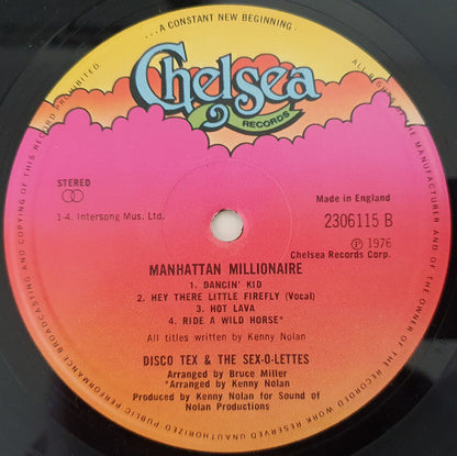 Disco Tex & His Sex-O-Lettes Featuring Sir Monti Rock III : Manhattan Millionaire (LP, Album)