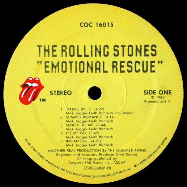 The Rolling Stones : Emotional Rescue (LP, Album, Pre)