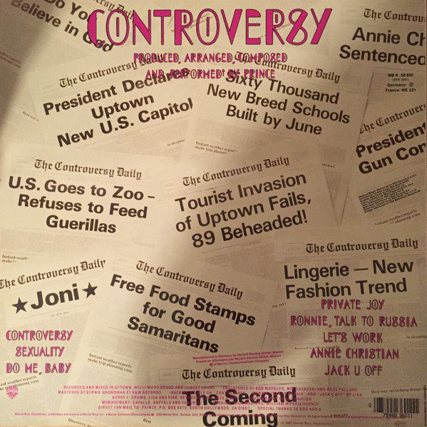 Prince : Controversy (LP, Album, RE)