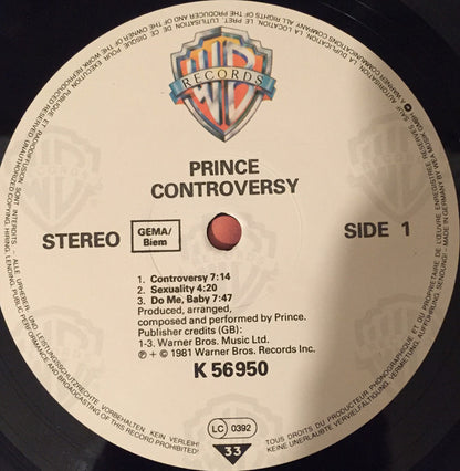 Prince : Controversy (LP, Album, RE)