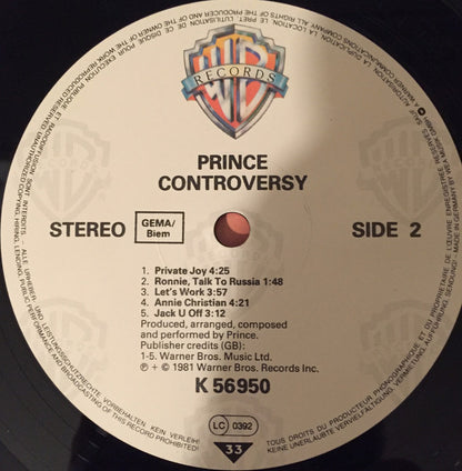 Prince : Controversy (LP, Album, RE)