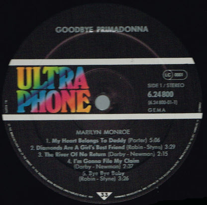 Marilyn Monroe : Goodbye, Primadonna (LP, Comp)