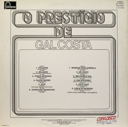 Gal Costa : O Prestígio De Gal Costa (LP, Comp)