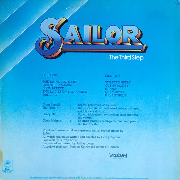 Sailor : The Third Step (LP, Album, Gat)