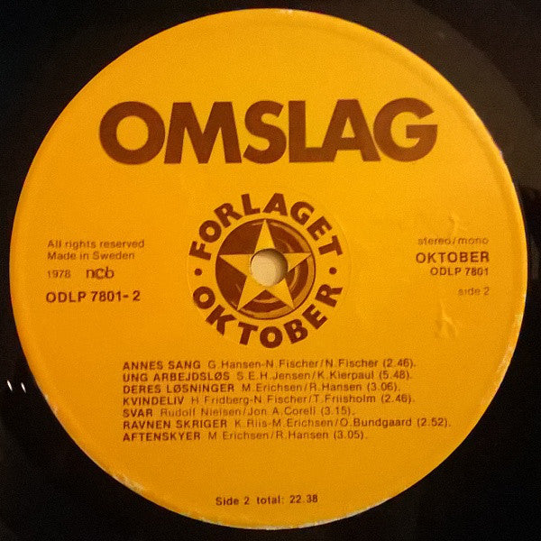 Tekst & Musik-kollektivet : Omslag (LP, Album)