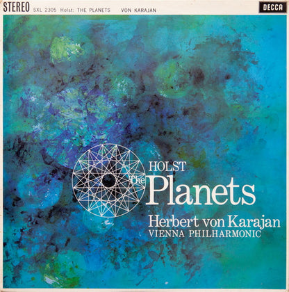 Gustav Holst, Herbert von Karajan, Wiener Philharmoniker : The Planets (LP, RP, ED4)