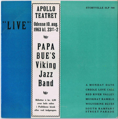 Papa Bue's Viking Jazz Band : Live (A Papa Bue Concert) (10")