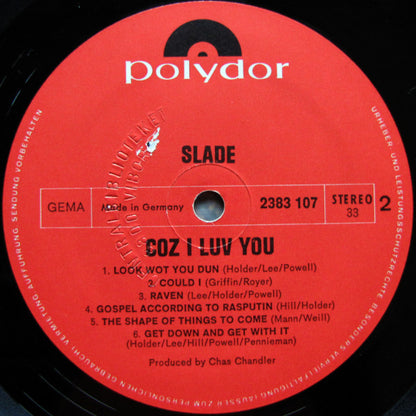 Slade : Coz I Luv You (LP, Comp)