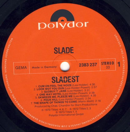 Slade : Sladest (LP, Comp, Gat)