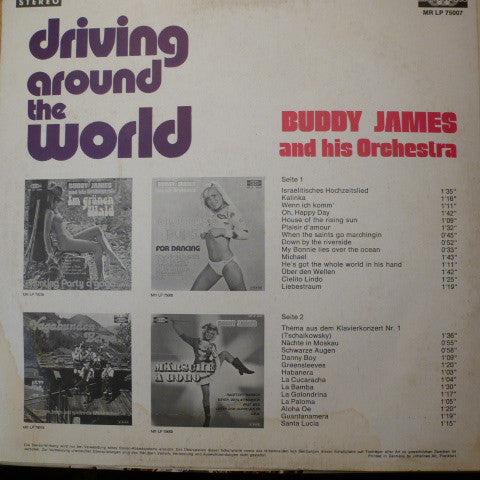 Buddy James And His Orchestra : Driving Around The World (LP, Album)