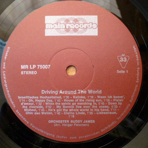 Buddy James And His Orchestra : Driving Around The World (LP, Album)