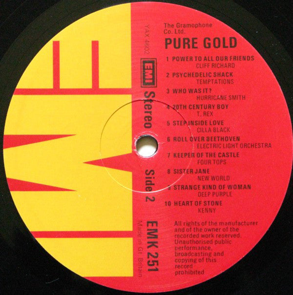 Various : Pure Gold On EMI (LP, Comp)